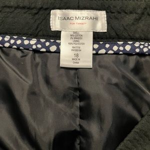 Isaac Mizrahi Womans Black Lined Skirt NWOT!!